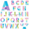 Outils de notions de couture Colorf Lettre brodée Iron sur Es Sew Alphabet A à Z Appliques Autocollant pour chapeaux Vestes DIY Craft Dr Dhzpo