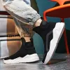 Runing Men Socks 640 Quality High Top Trainers Fashion Black Sock Woman Lightweight Sports Shoes Unisex Sneakers 21649