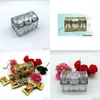 Подарочная упаковка 100 шт. Верхний класс Golden Siery Transparent Plastic Screen Sudle Sward Candy Boxes Lin3736 Доставка Доставка Домашний сад dh6ly