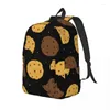 Storage Bags Laptop Unique Homemade Choco Chip Cookies School Durable Student Backpack Boy Girl Travel Bag