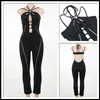 Stadt wie hohl aus sexy Party -Overalls für Frauen elegante Backs Halfer Long Rolms Damen -Jumpsuit Sommer Overalls 240403