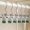 Hangers Multifunctional Stainless Steel Metal Clothes Clips Pants Socks Hat Sheet Pegs