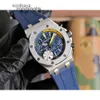 Regardez les montres de luxe APS de haute qualité AP Regardez Fruit Royal Oak Chronograph Menwatch Didl Orologio Automatique mécanique SuperColen CAL3124 STRAPE DE RÉSBILLE UH 9YLW