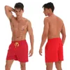 DATIFER Brand Summer Men Shorts Fashion Nylon Solid Mesh Linner Traje Trawstring for Swimsuits Male Surf Sports 240407