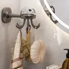 Hooks Multi-functional Jellyfish Hanger Versatile 6-hook No-drill Wall Mount For Kitchen Utensils Organizing Home