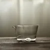 Tasses de style japonais faits à la main dans l'eau de gouttes en verre de thé à tasse juste tasse résistant à la chaleur servant la tasse de thé ensemble chahai
