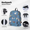 Backpack Chicken Happy Print Woman Backpacks Meninos meninas bookbag moda de moda bolsas escolares portability Travel Rucksack Bag