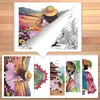 5 PCS vkye Coloring Book「ファッションキャラクター」「オリエンタルグレース」「ランドマークシティシーナリー」着色ブックパーティーギフトホリデーギフトシングルサイド