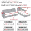 Coperture per sedie divano elastico astratto per soggiorno 3d stampato vintage slipcover slipcovers cover angolo cotta angolare l Need 2 pezzi