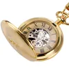 Golden Automatic Mechanical Pocket Watch Fob For Nurse Luxury Fashion Trendy Stylish Shield Pendant Men Women Christmas Gift 240327