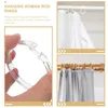 Shower Curtains 20pcs Replacement Curtain Hanging Rings Acrylic
