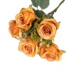 Fiori decorativi falsi per esterno usano realistiche artificiali di lunga durata decorazione el 7 teste di piccole rose