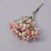 Decorative Flowers Artificial Small Bunch Plastic Gypsophila Bouquet Wedding Hall Family Dining Table Garden Fake Green Plants Layout Decor