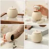 Storage Bottles Ceramic Pot Decorative Jars Lids Household Tea Container Canister Candy Sugar Leaves Coffee Ceramics