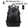 Sacs multifonctionnelles Backpack pour hommes USB USB Sac de voyage en cuir PU à mode PU de loisir YQ240407