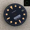 KITS 28,5mm Green Luminous Luminous Bestelell Watch Acessório Adequado para o movimento automático NH35 com o logotipo S Skx007/Sub Retro