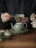 Tee-Sets Chaozhou tragbare schnelle Tasse One Tureen Drei Tassen Keramik Anti-Scald Travel Tea Set Outdoor Tee-Making