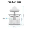 Mushroom Rain Cloud Humidifier Water Drops Night Light Aromatherapy Olio essenziale Diffusore Olio Fragranza per casa 300 ml 240407