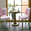 Chair Covers Flower Pink Dining Cover Kitchen Stretch Spandex Seat Slipcover For Banquet Wedding Party