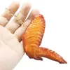 Keychains Lanyards Simulation Food Keychain French Fries Chicken Nuggets Fried Legs Pendant Childrens Toy Promotional Gift Q240403