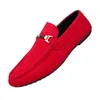 مصمم أحذية غير رسمي للرجال متوازيين Zapatos de hombre slip-on Leath