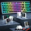 Accessori Maimooo Pudding KeyCaps PBT OEM Light Light trasparente per tastiere meccaniche Bianco bianco Black 87 TKL 104 108 ISO