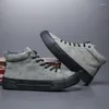 Casual schoenen heren pluche katoen warme laarzen herfst/winter mannen kort in comfortabele high top sneakers Men#21344