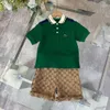 Baby Boys Girls Vêtements Summer Summer à manches courtes Tshirts et shorts Pantalons Enfants Luxury Designer Kid Clothing Kid Tracksuis sur Tracksuis Tesfits Wear Toddler Designer Vêtements