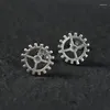 Stud Earrings Personality Creative Gear Fashion Personalized Men Women Steampunk Trend Hip Hop Party Jewelry