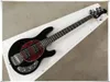 Factory Custom Black 5Strings Electric Bass Guitar met Rosewood FingerboardChrome Hardwared Pearl Pickguardcan be Aticize2288604