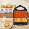 Gift Wrap Breakfast Maker Sandwich 2-Slice With Nonstick Plates 750W Kitchen Oven Home US Plug