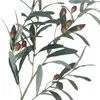 Decoratieve bloemen 2 pc's plant kunstmatige olijftak nep takken stengels desktop decor slijtage-resistent