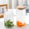 Wine Glasses Drinking Glass Cup With Lid And Straw Shaped Transparent Bubble Tea Cups Beer Coffee Tumbler Drinkware Mug