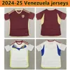 GH 2024 2025 Venezuela Soccer Trikots Kinderkit 24/25 Nationalmannschaft Fußballhemd Männer Home Red Away White Camisetas Copa America Cordova Soteldo Rincon Bello Sosa