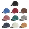 Kogelcaps lente herfst herfst corduroy honkbal cap unisex vintage hoed voor vrouwen mannen buiten verstelbare hiphopsporten