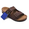 Gratis frakt 2024 Designer Sandaler CLOG GIZEH Män Kvinnor Summer Autumn Slippers Läder Felt Sliders Outdoor Buckle Strap Fla Casual Shoests Cork