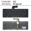 Almohadillas US/Reino Unido/SP/BR/RU Teclado para laptop para Dell Inspiron 14R N4110 M4110 N4050 M4040 N5050 M5050 M5040 N5040 P17S N4120 M4120 L502X