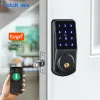 Verrouillage de verrouillage de porte électronique Tuya Lock de porte wifi wifi sans clé Lock de porte d'entrée avec carte numérique IC Carde Mécanicale Home Mortise Lock