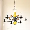 Kroonluchters kroonluchter eenvoudige Noordse Japanse moderne persoonlijkheidsmix vintage kristallen decoratieve lamp