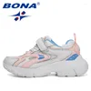 Chaussures décontractées Bona 2024 Designers Light Sneakers Mesh Breathable Sport Children Jogging Walking Resistant Outdoor Child