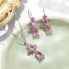 Designer Viviane Westwood Jewelry Empress Dowager Xis New Saturne Sirme Larmes à eau rose Droplet