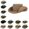 Wide Brim Hats Bucket Camouflage bucket hat military Boonie camouflage mens folding sun outdoor sports womens fishing hiking hunting Q240403