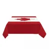 Flaga tkaniny stołowej kanadyjskiej prostokątny elastyczny wodoodporny patriotyzm pokrywka do kuchni