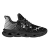 Casual Shoes INSTANTARTS Black Outdoor Running For Women Non Slip Sport Nursing Heartbeat Printed Comfortable Simple Classic