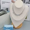 Hot Selling Heavy Industry Broken Nebula Full Diamond Inlaid Pearl Necklace Luxury and High Grade Multi Layered Halsbandsmycken