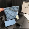 designer bag Garbage women's Denim Shopping Bag Tote diamond gingham on tote the go Shoulder crossbody bag