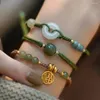 Charm armband kvinnlig mode enkel smycken gåva välsignelse kinesiska forntida kvinnor koreansk stil armband imitation jade