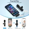 Accessori Microfono mini portatile per microfono Lavalier wireless per iPhone Android Telefono YouTubers Facebook Live Broadcast vlogging