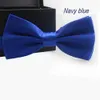 Neck Ties Classic mens bow tie boys grille childrens bow tie fashionable solid colors green red white green wedding tie accessories C240412