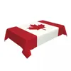 Flaga tkaniny stołowej kanadyjskiej prostokątny elastyczny wodoodporny patriotyzm pokrywka do kuchni